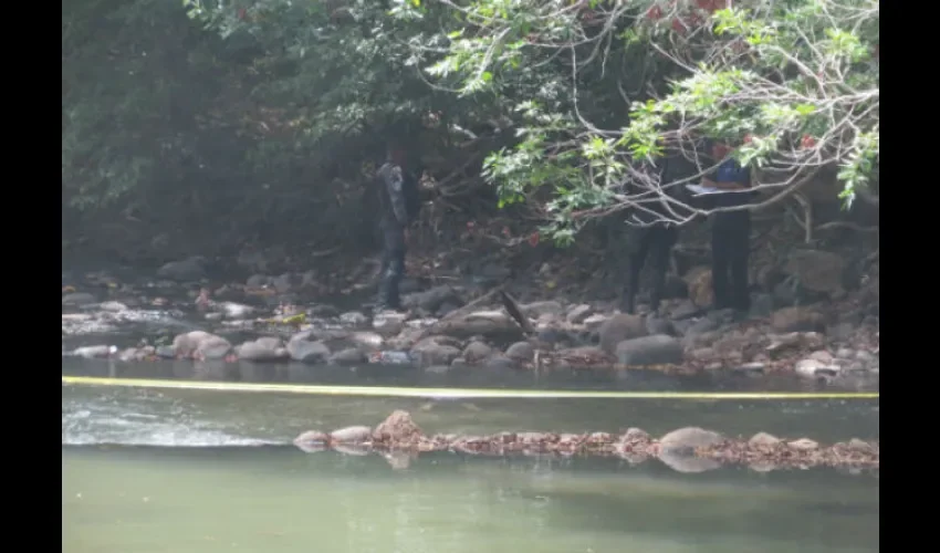 Homicidio en  el río Zaratí.