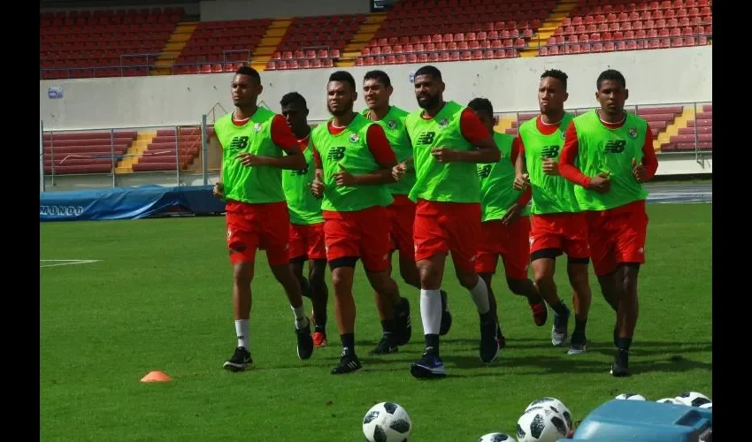Panamá se entrena en el estadio Rommel Fernández./Anayansi Gamez