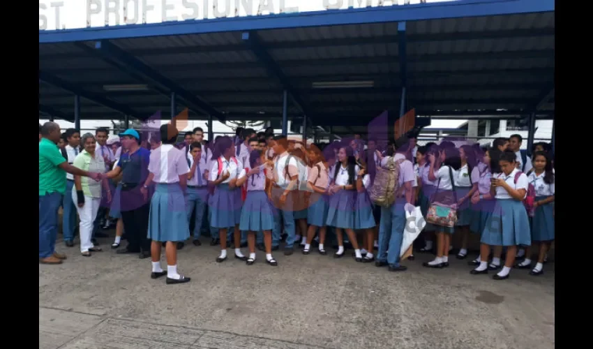 Protesta en el Instituto Profesional Omar Torrijos Herrera.