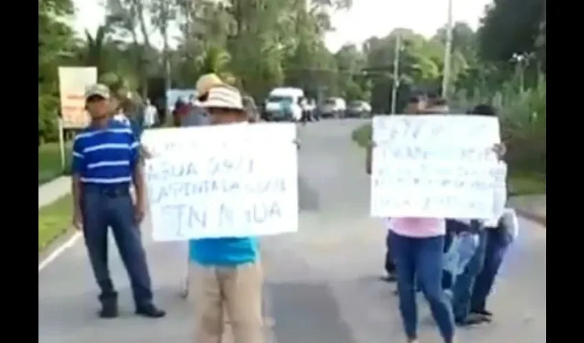 Protesta en Coclé.