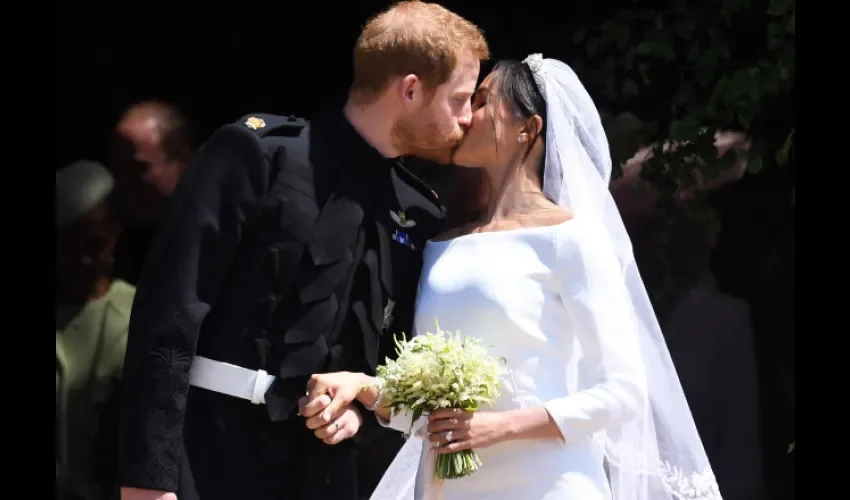 La tiara fue prestada por la abuela de Harry. / Foto: AP
