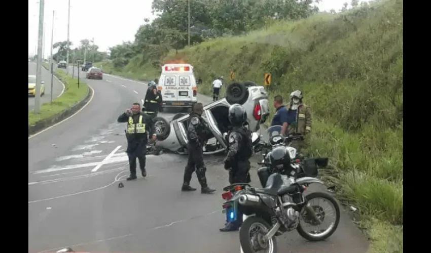 Accidente de tránsito en Chiriquí.