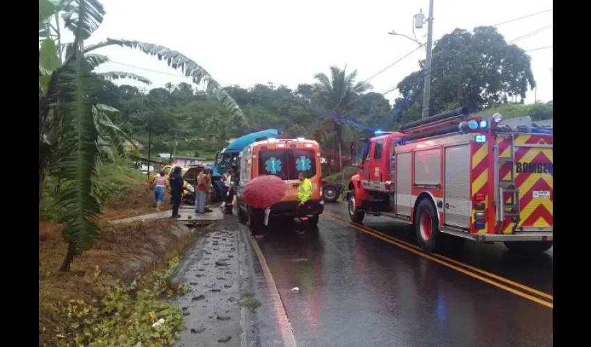 Accidente de tránsito en Panamá Norte.