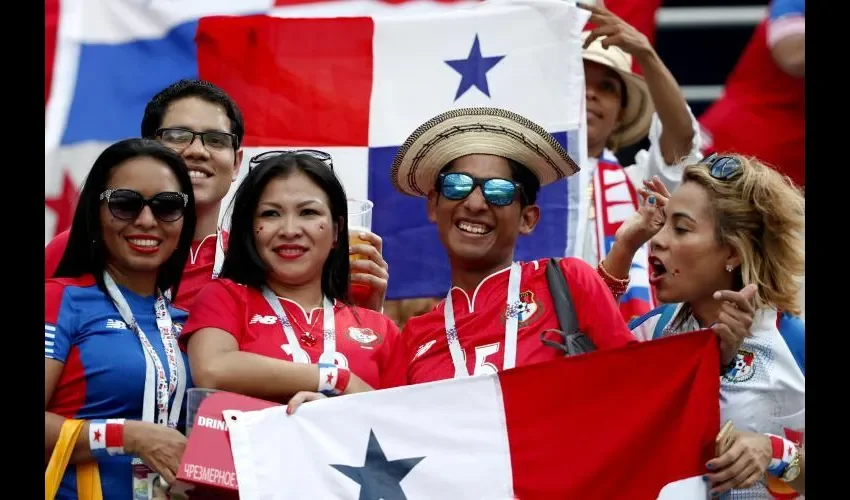La afición panameña se hizo sentir en su primera Copa del Mundo./AP