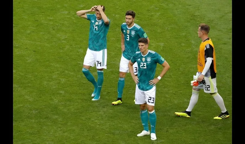 Alemania se despidió de la primera fase de una Copa del Mundo por primera vez desde desde 1938./AP