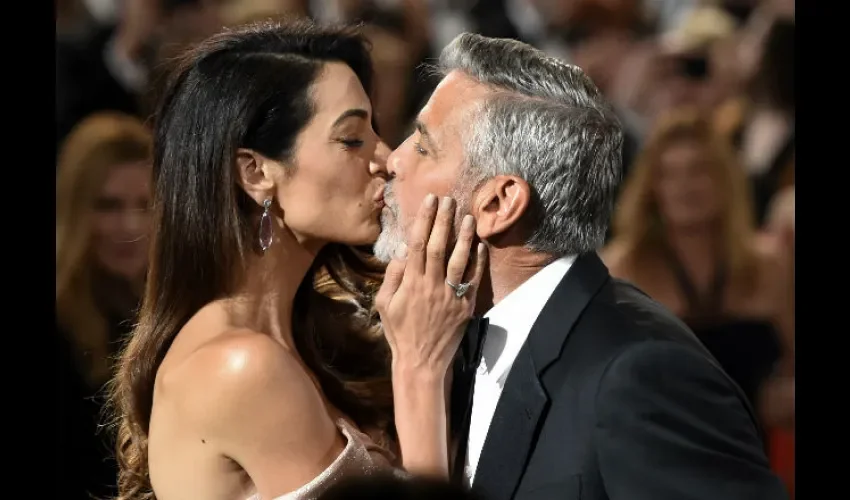 Amal y George Clooney. 