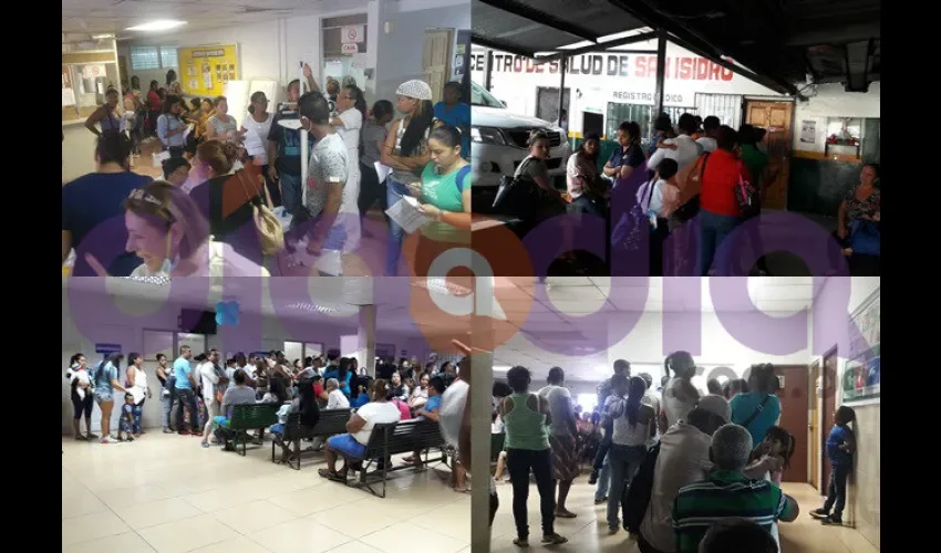 La mayor demanda de pacientes está siendo atendida en el centro de salud de Torrijos Carter. Fotos: Jean Carlos Díaz