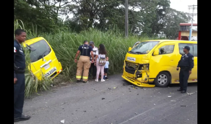 Accidente de tránsito en Colón.