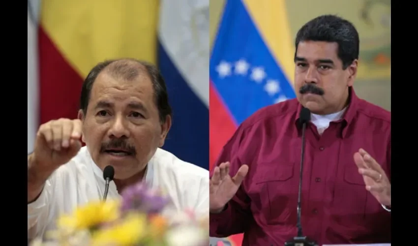 Nicolás Maduro y  Daniel Ortega.