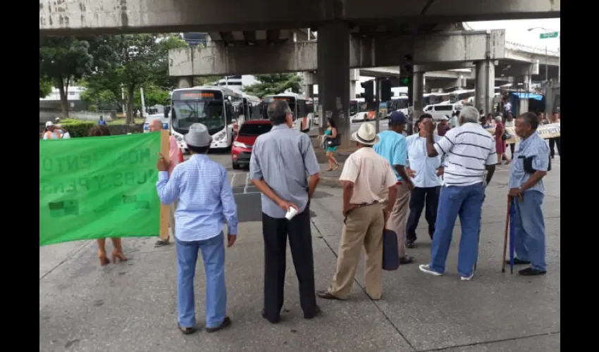 Protesta de jubilados. 