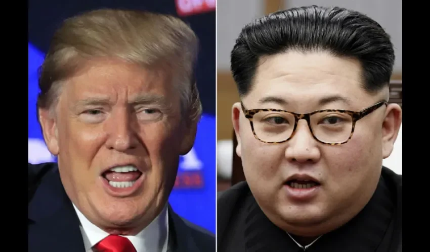 Donald Trump y  Kim Jong-un.