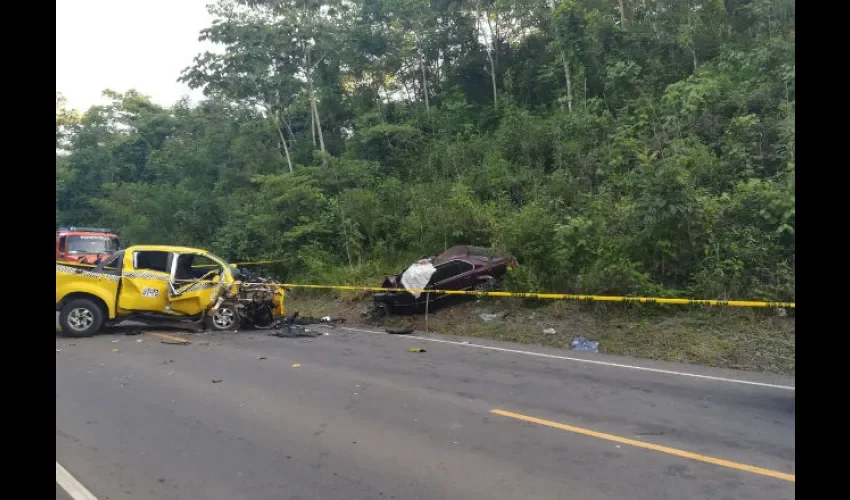 Foto ilustrativa del accidente de tránsito. Cortesía Tráfico Panamá 