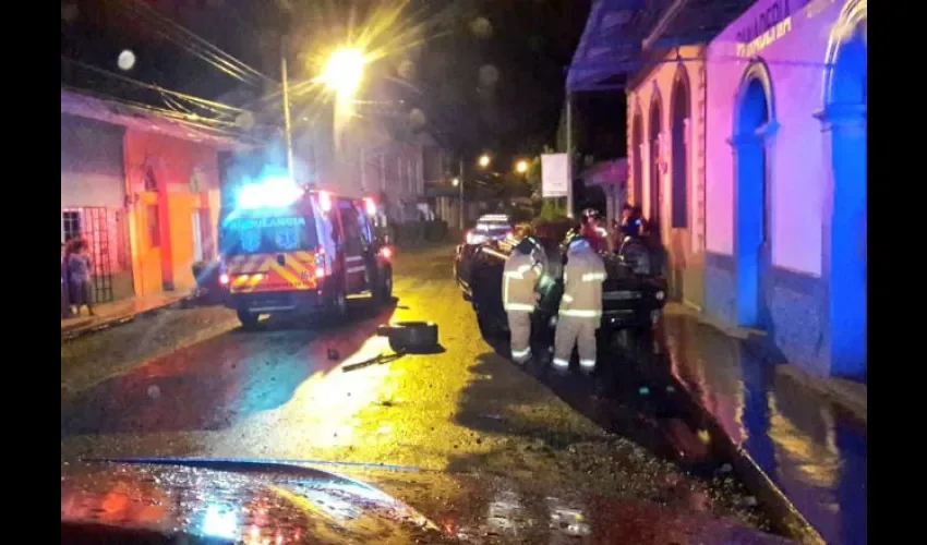 Accidente de tránsito en   Pocrí de Aguadulce. 
