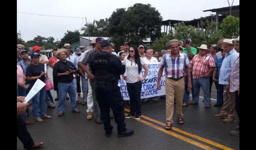 Protesta en Panamá Este.