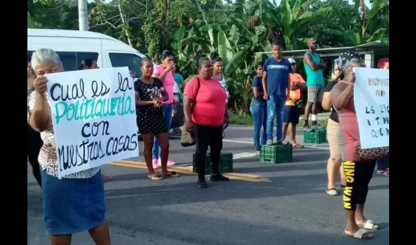 Protestas en Colón. 