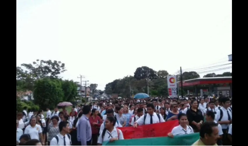 Protesta en Veraguas. 