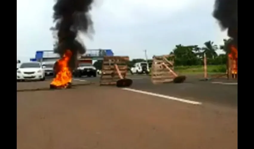 Protesta en Veraguas.
