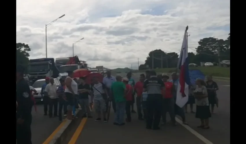 Protesta en Chiriquí. 