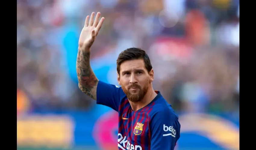 El delantero argentino del Barcelona Lionel Messi. Foto: EFE