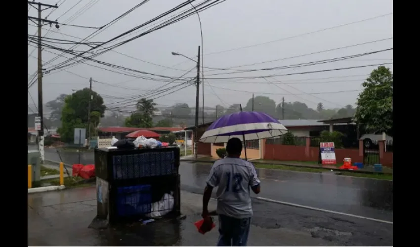 Sistema de mal tiempo sobre Panamá. 