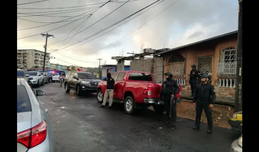 Operativo antipandillas en Colón. 