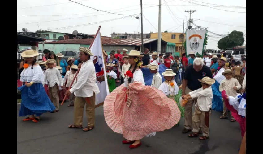 Desfile en Panamá Viejo. 