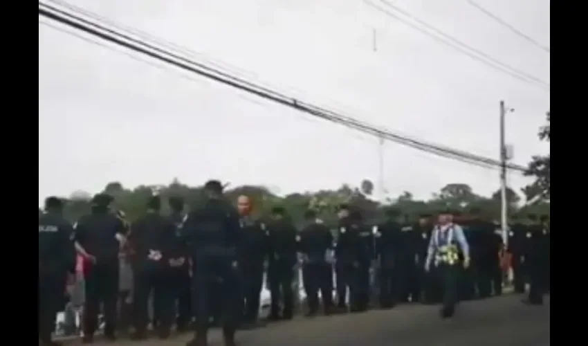 Protesta en Panamá Norte.