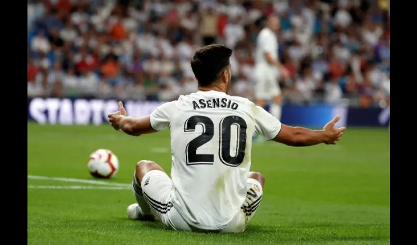 El delantero del Real Madrid Marco Asensio durante el partido de la primera jornada de Liga en Primera División. EFE 
