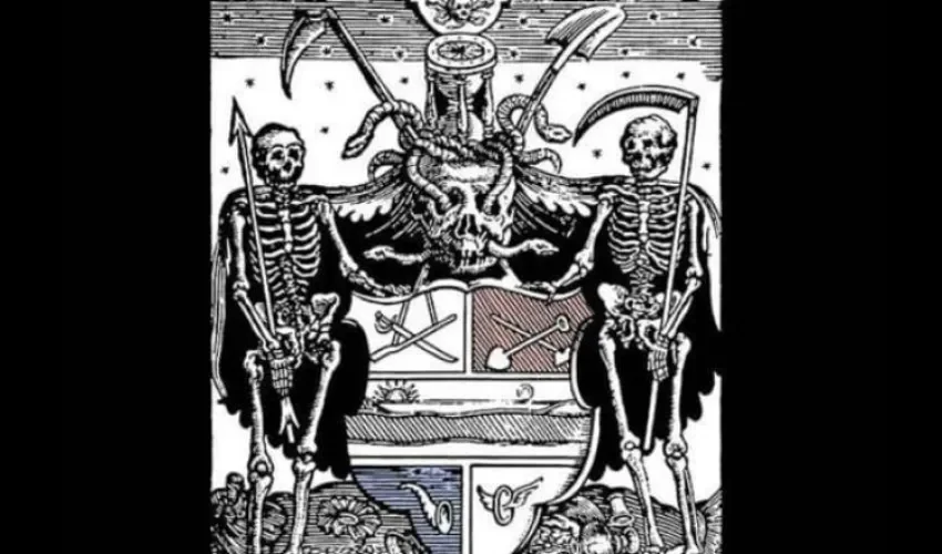 Burla del escudo nacional creada por la banda Marduk. / Foto: Instagram
