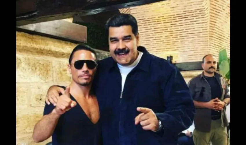 Maduro y el famoso y 'Salt Bae'. Foto: Internet