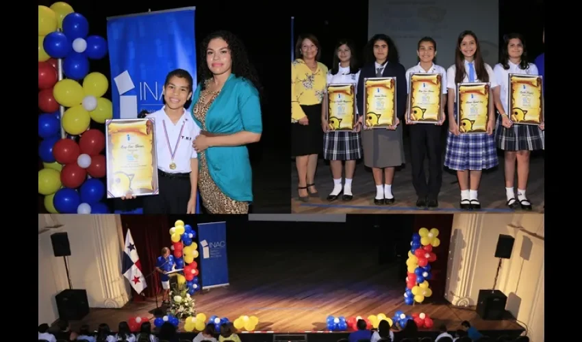Los estudiantes recibieron premios y certificados. Foto: Cortesía