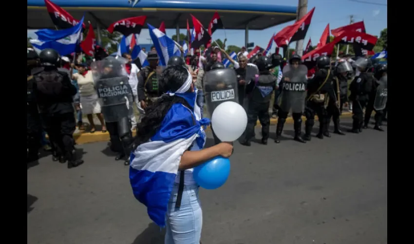 La "Marcha de los Globos" se realizó en Managua. 