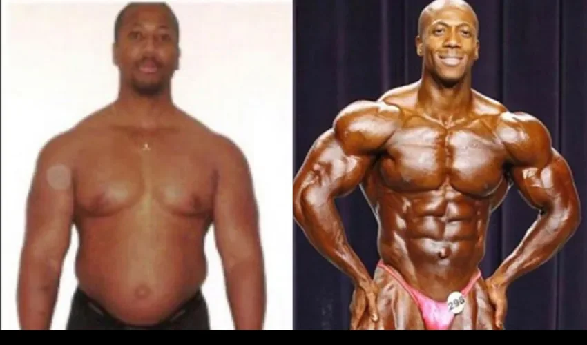  Transformación en el cuerpo  de Shawn Rhoden. Tomado de Instagram