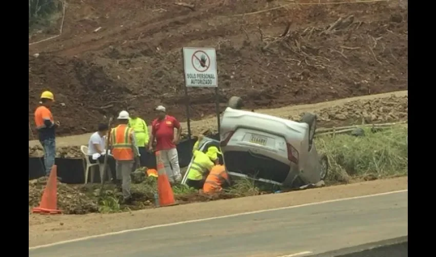 Accidente de tránsito en Loma Cová. 