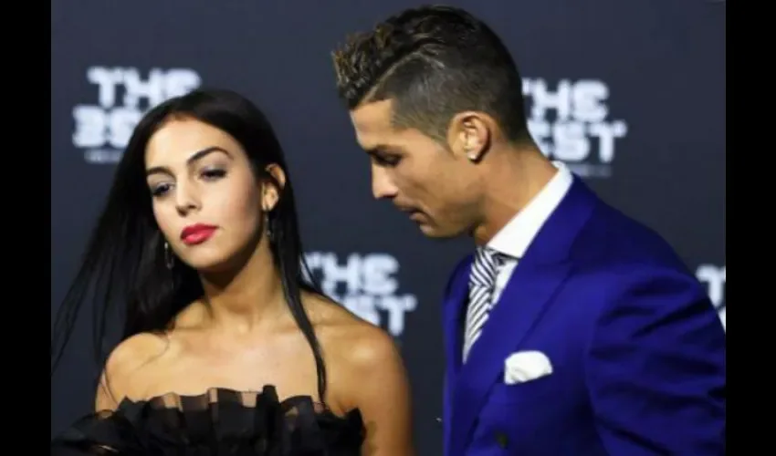 Georgina Rodríguez junto a Cristiano Ronaldo.