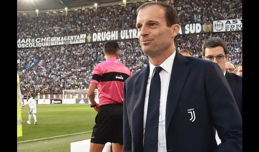 El entrenador de la Juventus Massimiliano Allegri. Foto: AP 