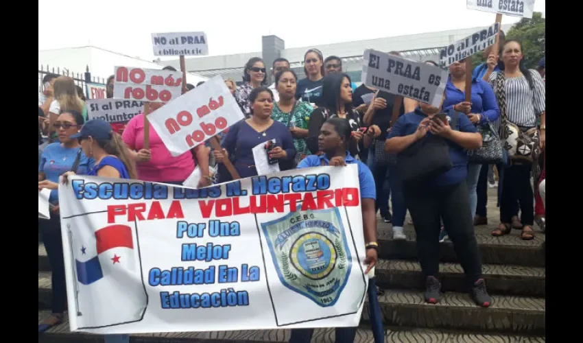 Otro grupo exige que el Praa sea voluntario. Foto: Jesús Simmons