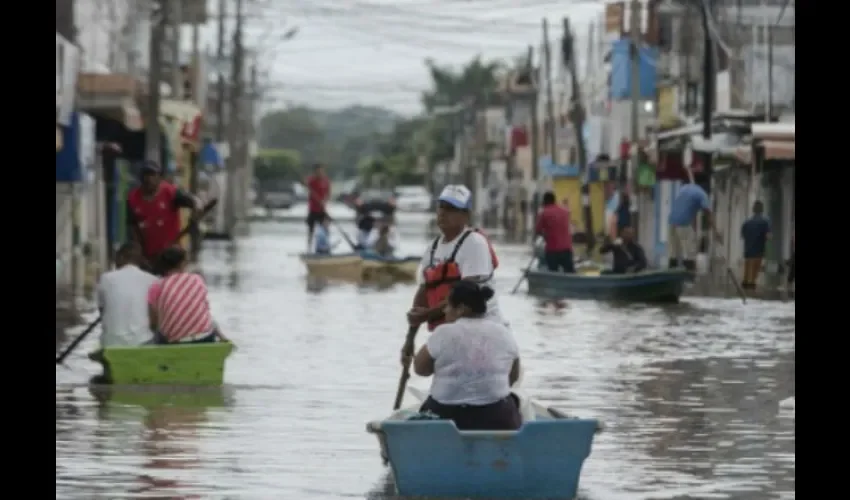 Foto ilustrativa de la ciudad inundada. Cortesía 