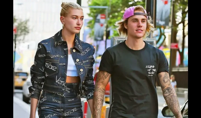 Justin Bieber y Hailey Baldwin. Foto: Internet