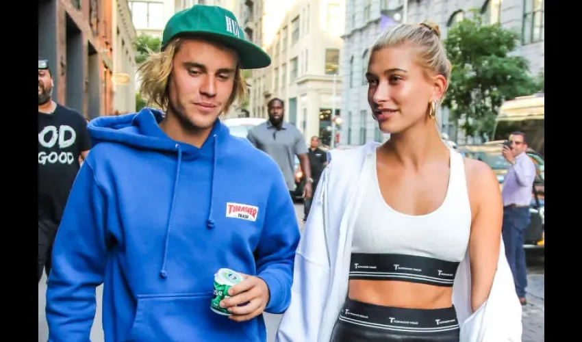 Justin Bieber y Hailey Baldwin.