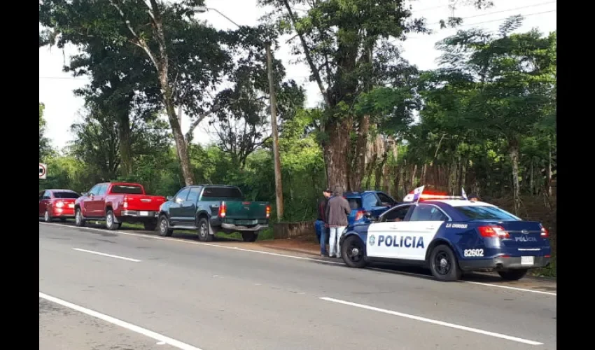 Operativo policial en Chorchita.