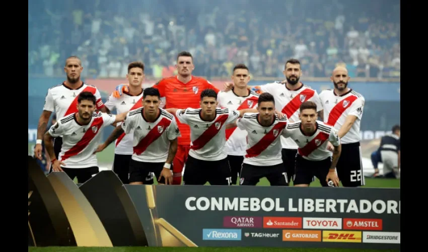 El equipo de  River Plate. Foto: EFE
