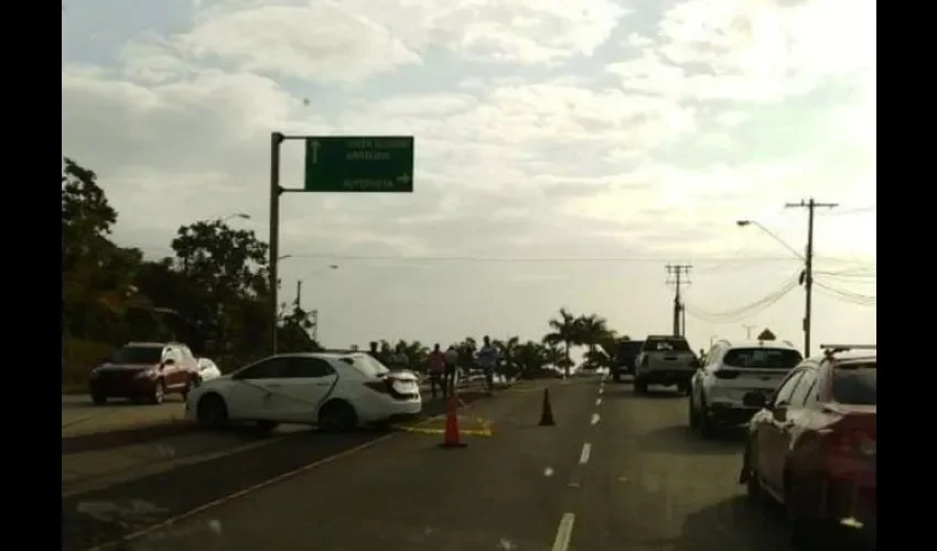 Accidente tras persecución policial en Panamá Oeste.