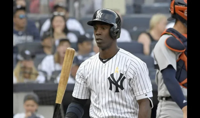 Andrew McCutchen jugó la segunda mitad de la temporada 2018 con los Yanquis de Nueva York.