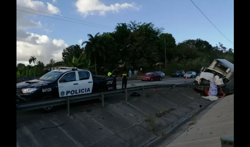 Lugar del accidente. Foto: Cortesía