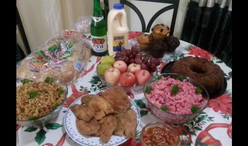 Jamón, ensaladas, arroz e diferentes clases no faltan en la mesa de los panameños en Navidad. Foto: Ilustrativa