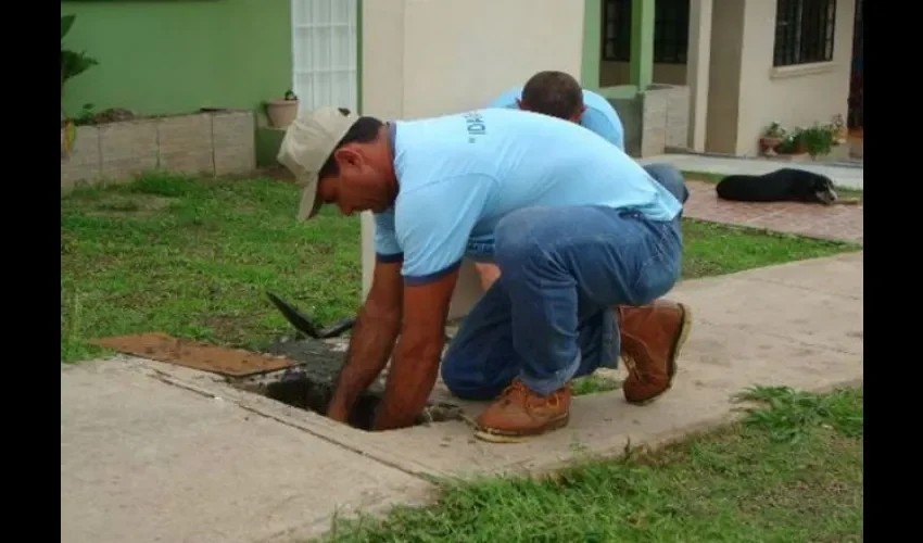 Operativo de corte de agua del Idaan. 