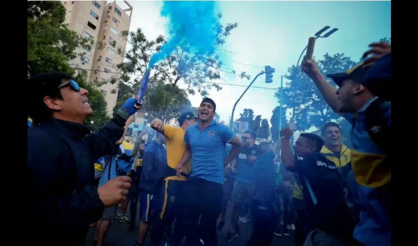 Hinchas del Boca Juniors. Foto:EFE