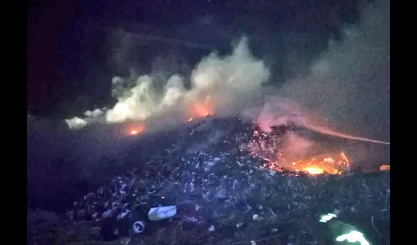 Incendio en Cerro Patacón. 