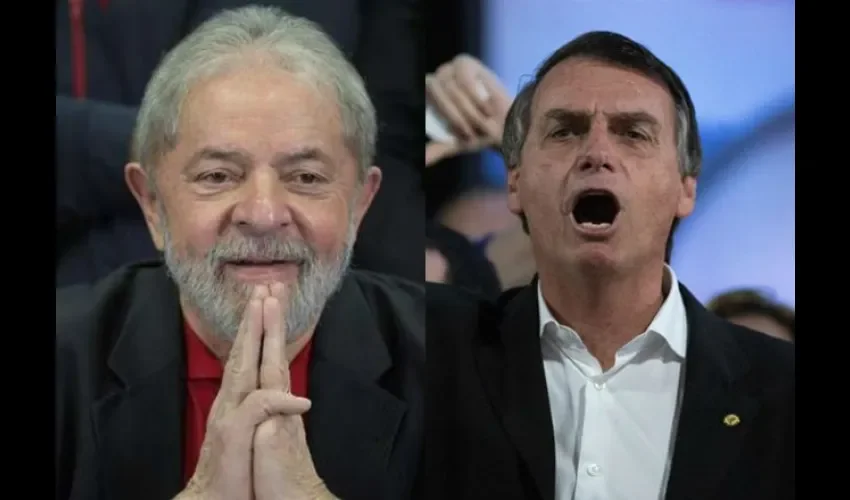 Jair Bolsonaro y  Luiz Inácio Lula da Silva.